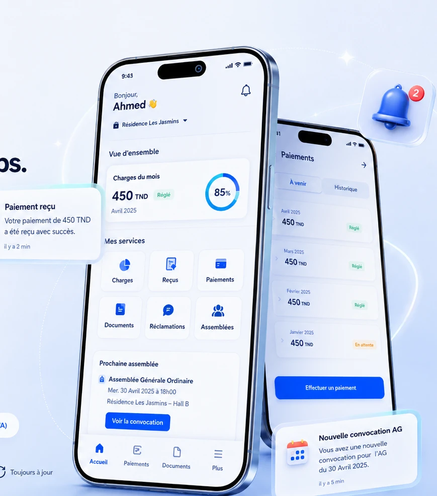 Application mobile & PWA : vos copropriétaires gardent la résidence en poche.