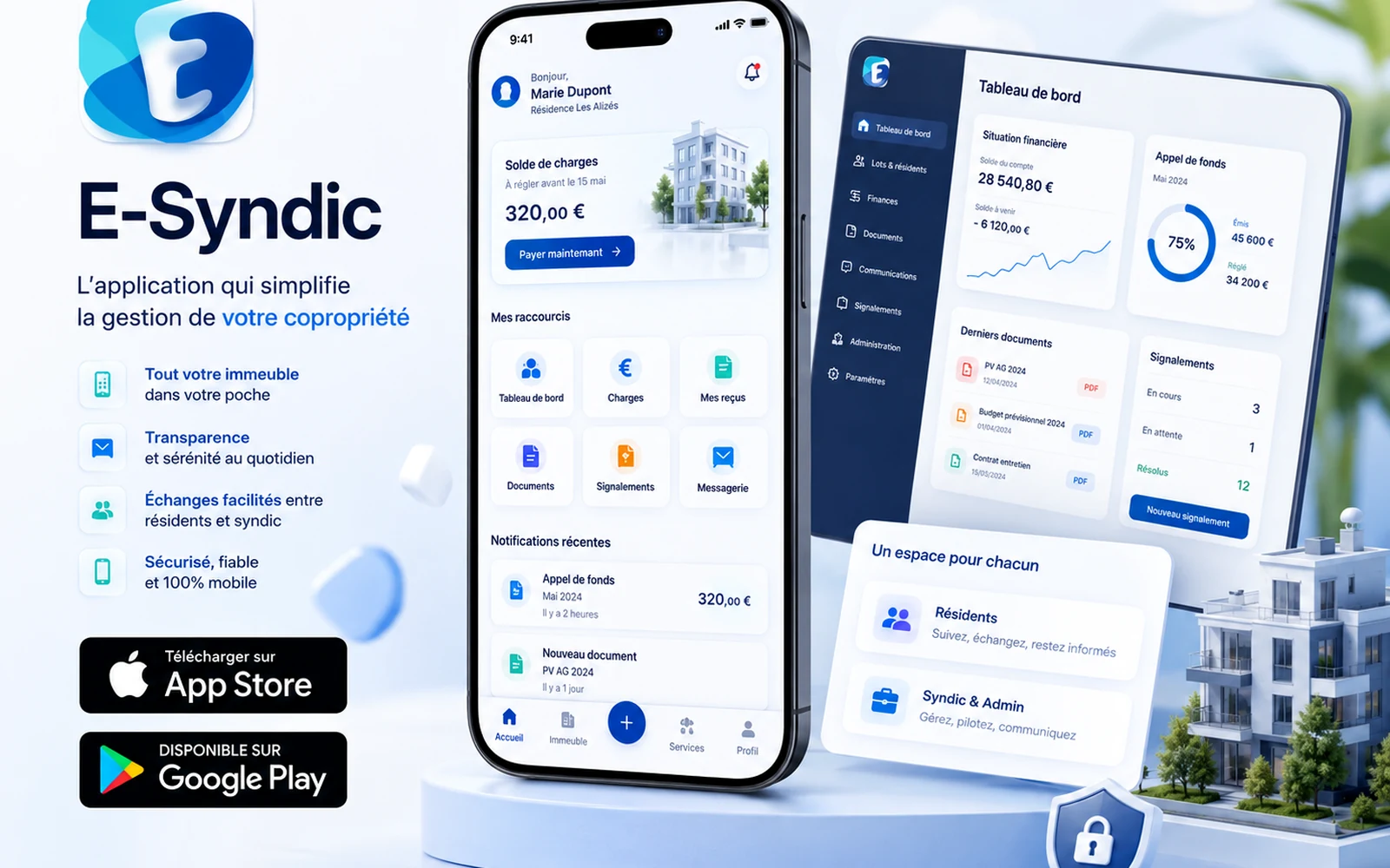 Applications mobiles E-Syndic
